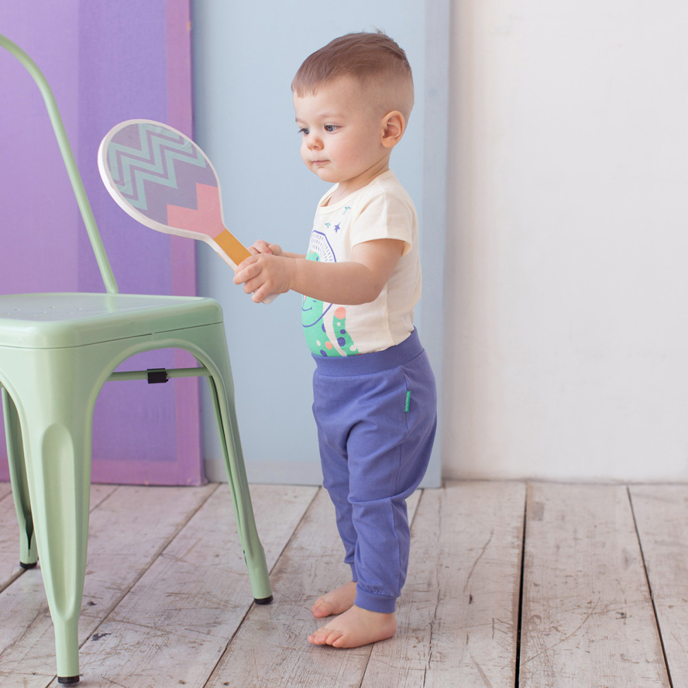 Штанишки для мальчика фиолетовые