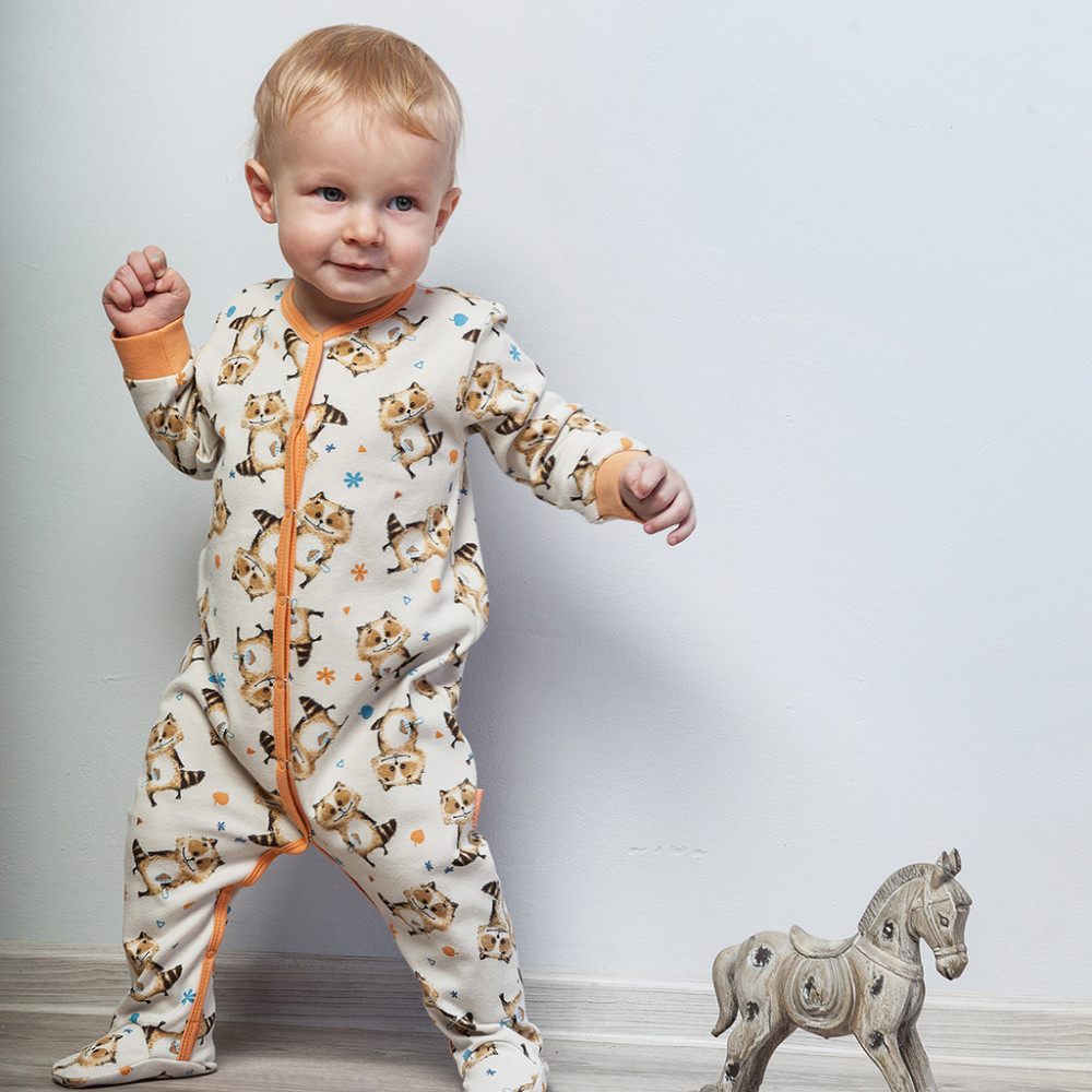 Слип для малыша "Еноты"