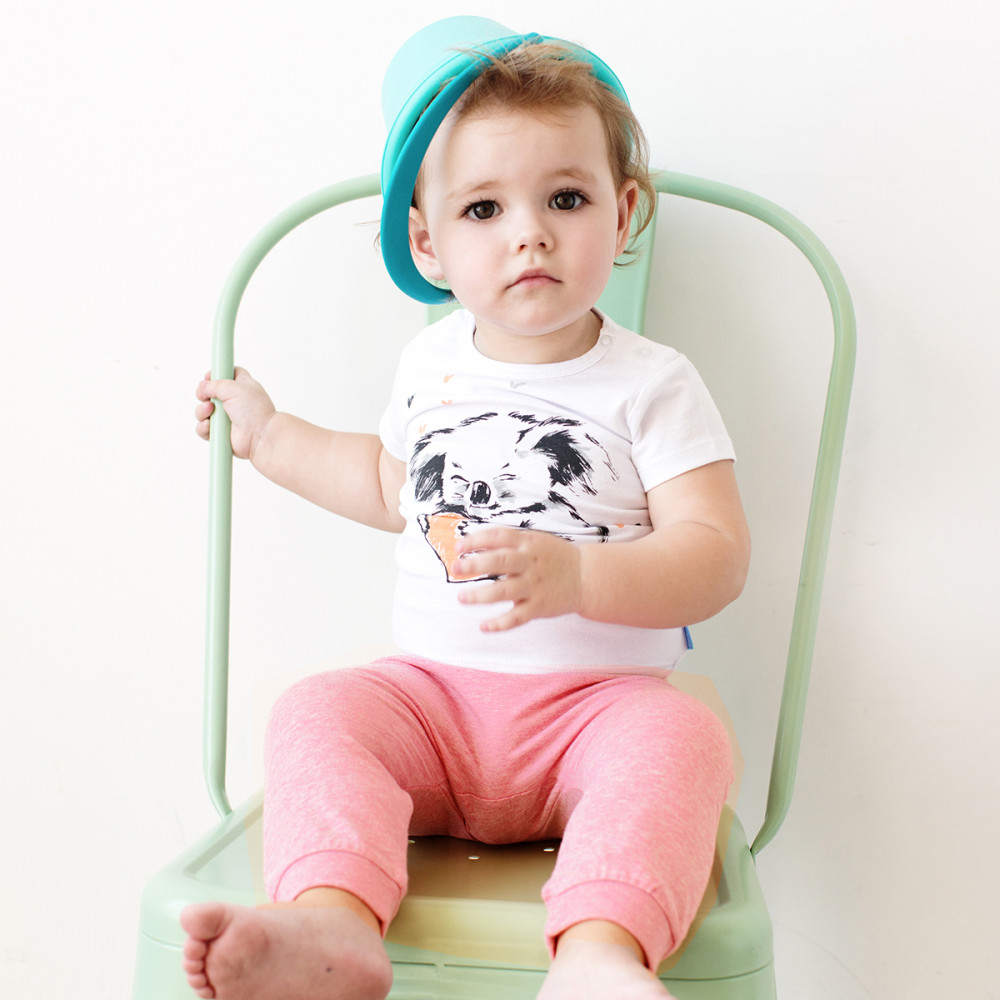 Штаны для девочки, Розовый меланж