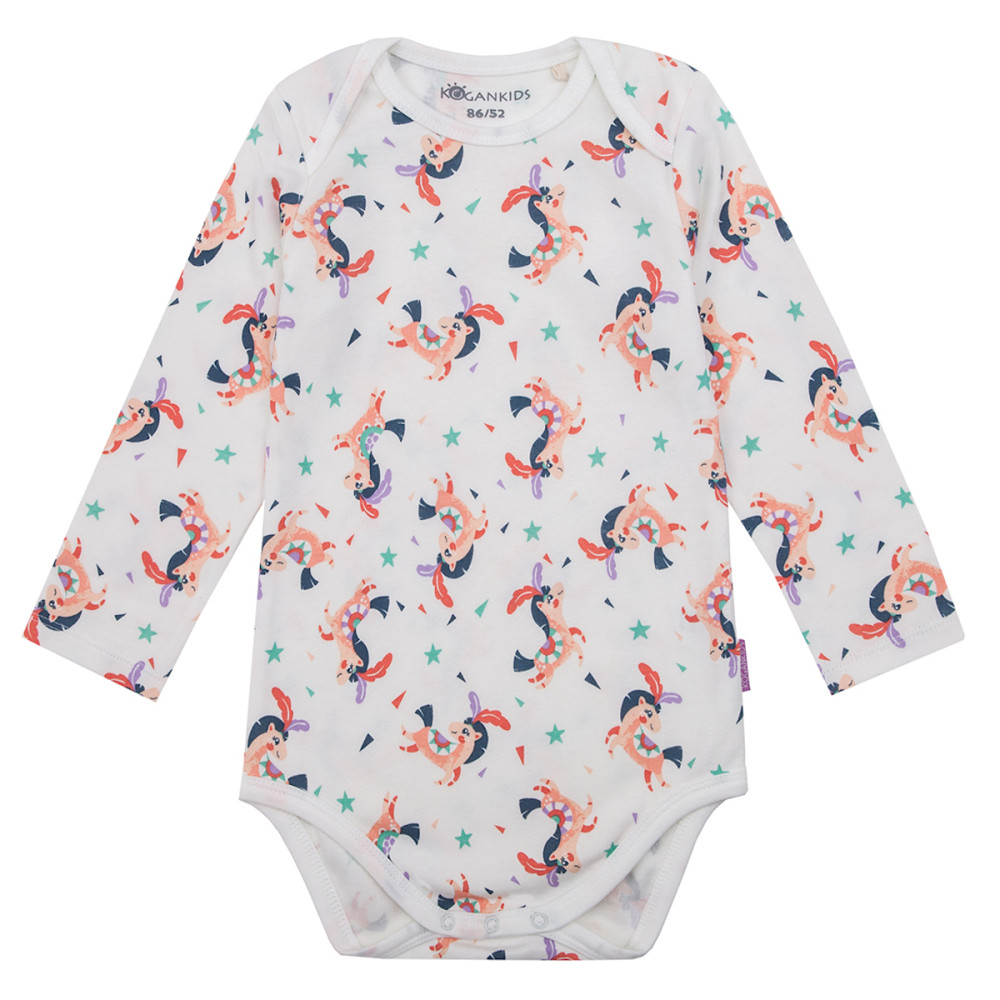 Боди с длинным рукавом "Лошадки"