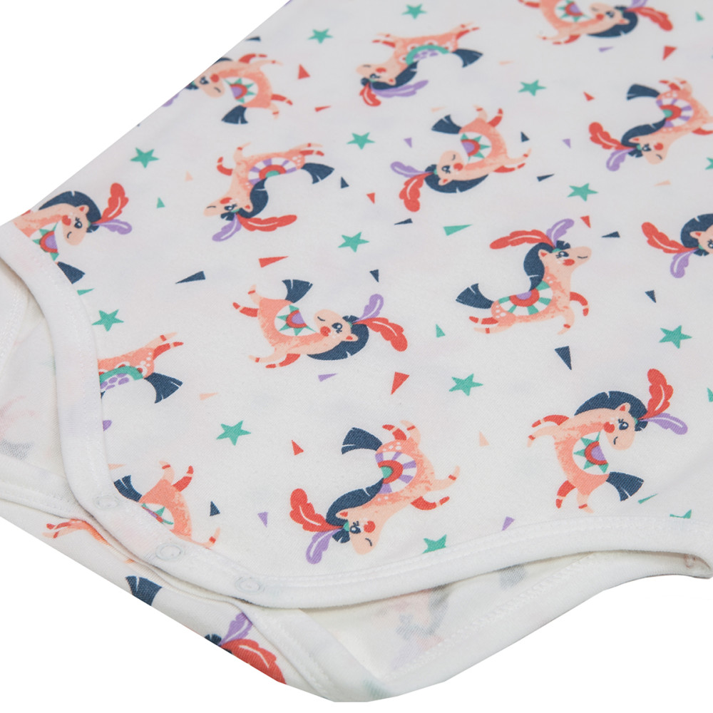 Боди с длинным рукавом "Лошадки"