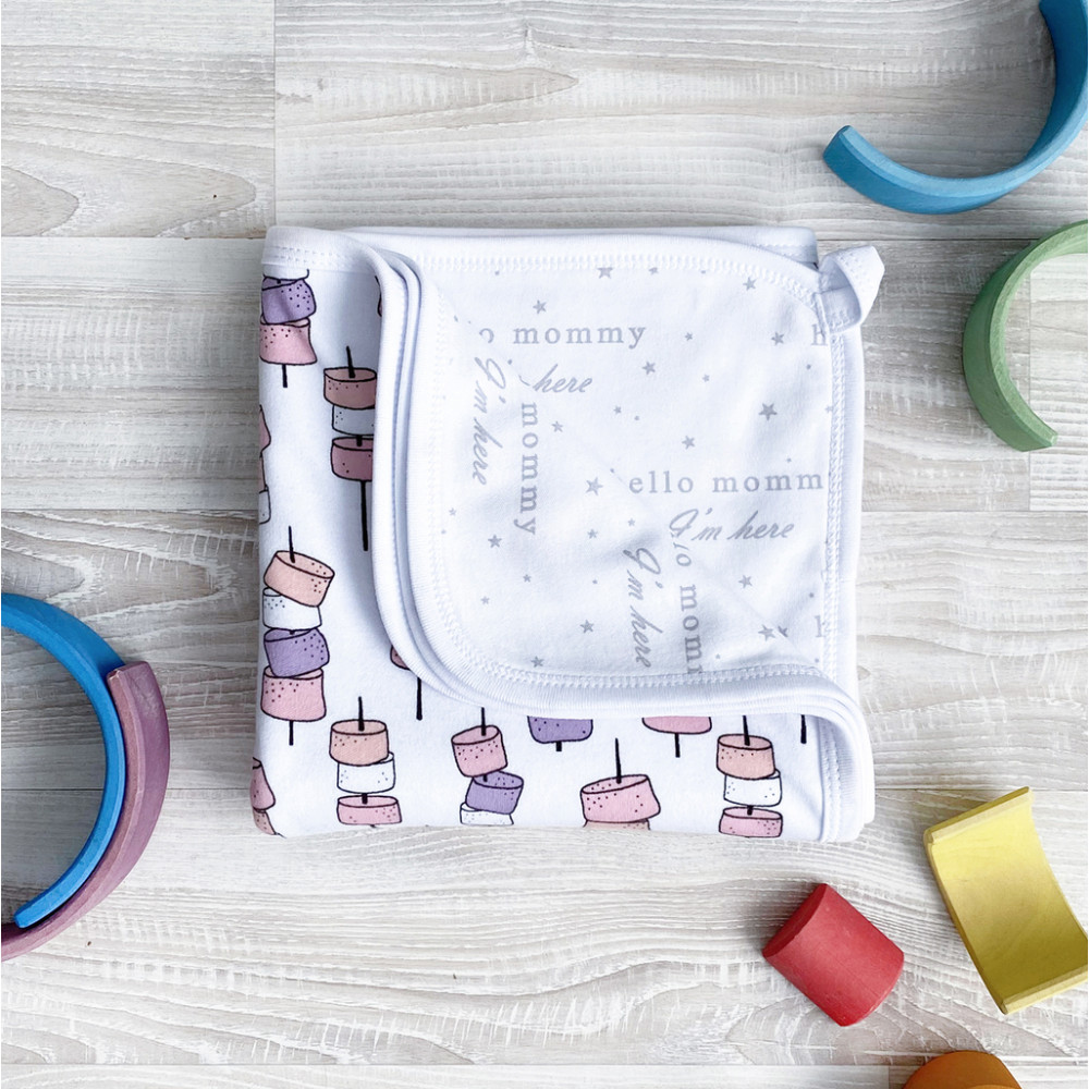 Двусторонний плед Mjölk, Маршмэллоу