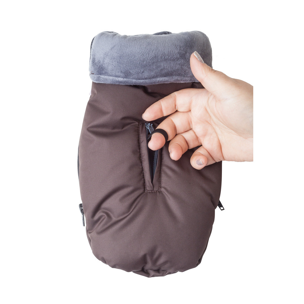 Муфта-рукавички для рук, Коричневый