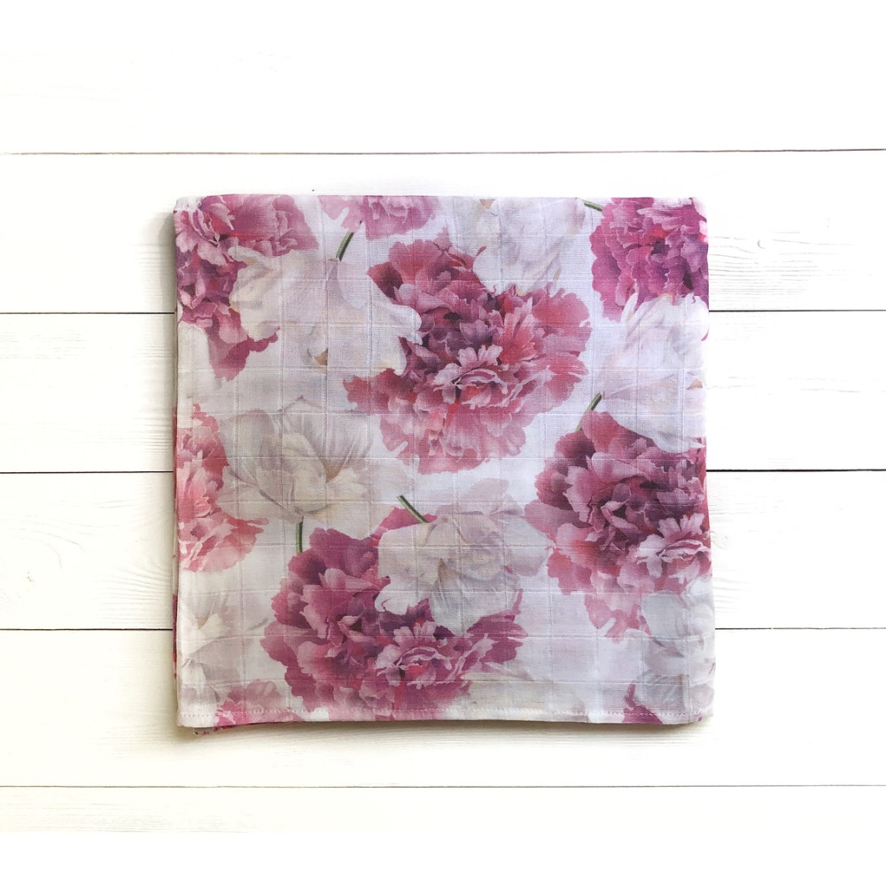 Муслиновая пеленка "Пионы"