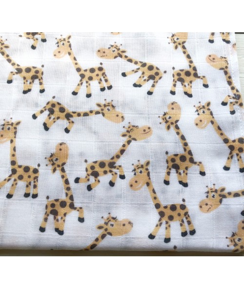 Муслиновая пеленка "Жирафики"