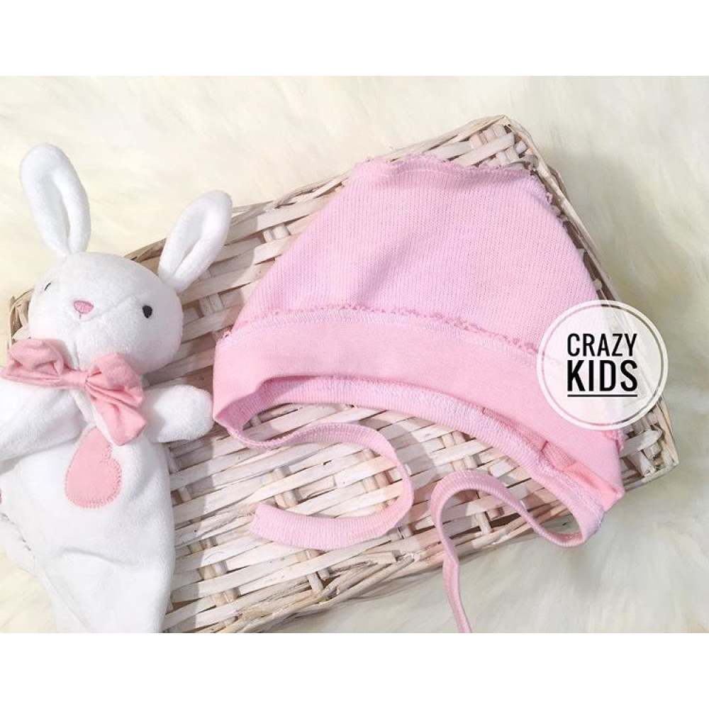 Чепчик с начесом, Розовый