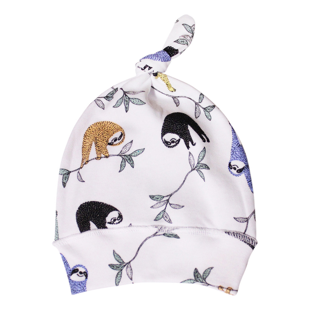 Шапочка-узелок "Cotton", Ленивцы