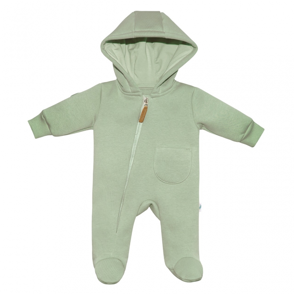 Комбинезон утепленный из футера "Cotton", Хаки