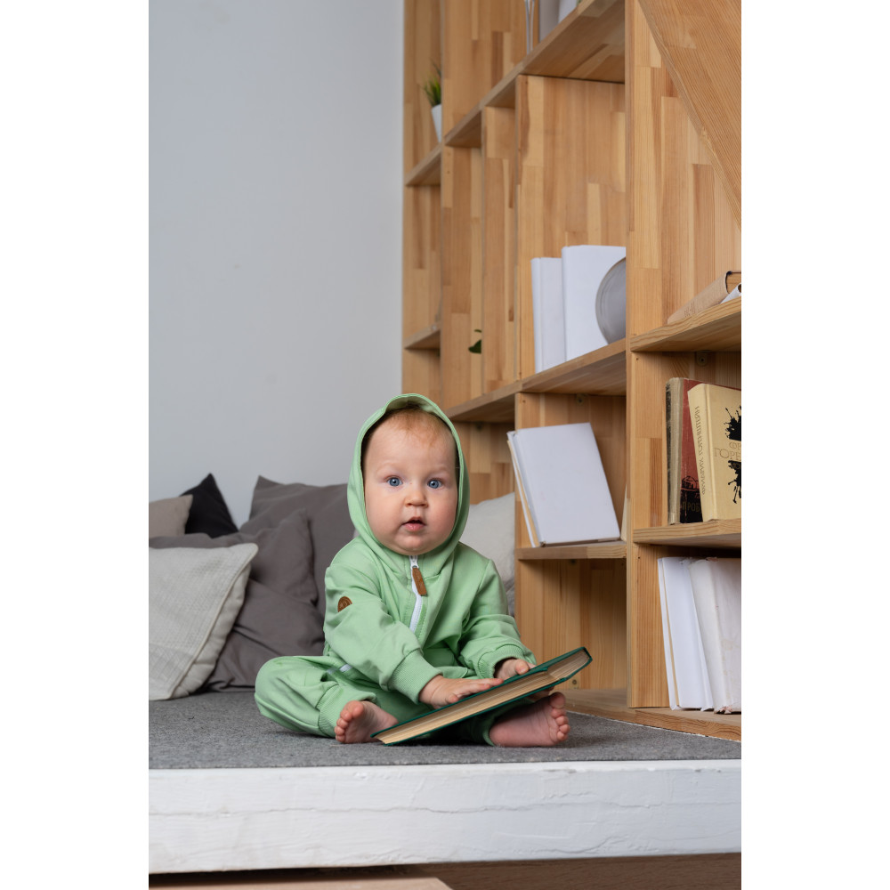 Комбинезон из облегченного футера, Зеленое яблоко