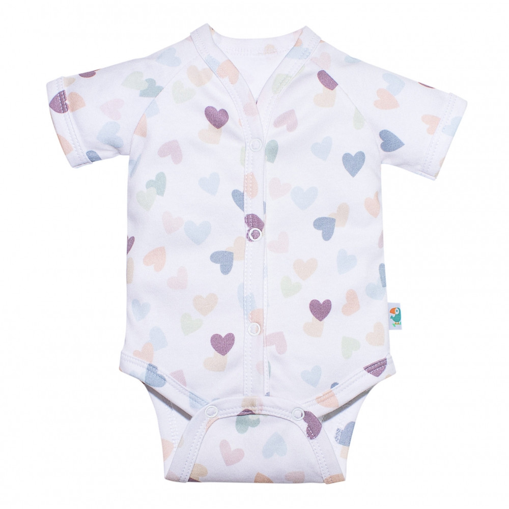 Боди на кнопочках "Cotton", Сердечки