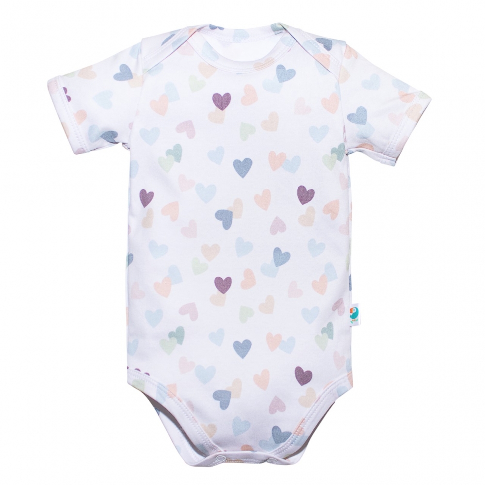 Боди-лодочка "Сердечки"