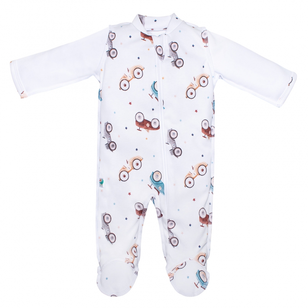 Слип на молнии "Cotton", Машинки