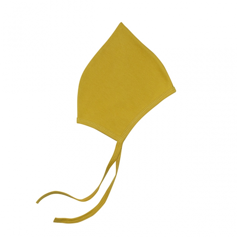 Шапочка для новорожденного "Гномик", Горчица