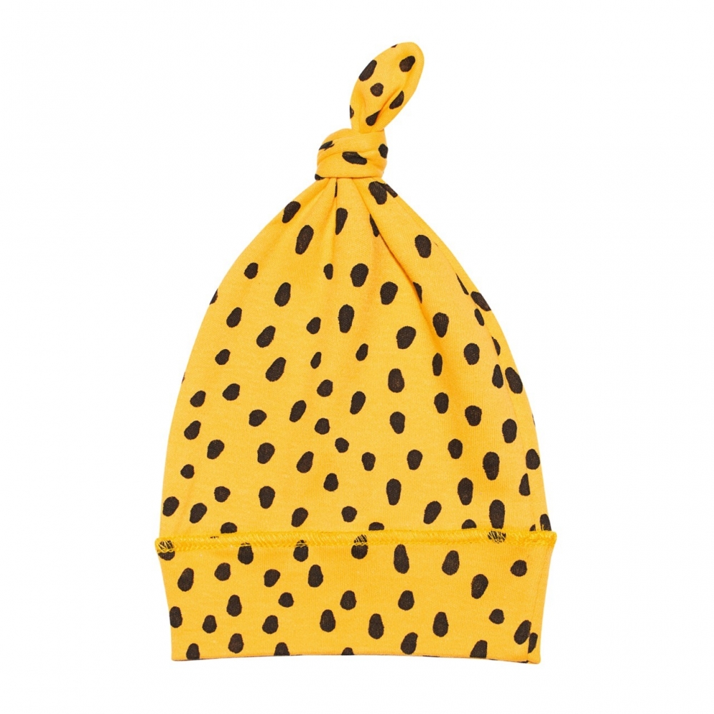 Шапочка-узелок "Cotton", Желтый в крапинку
