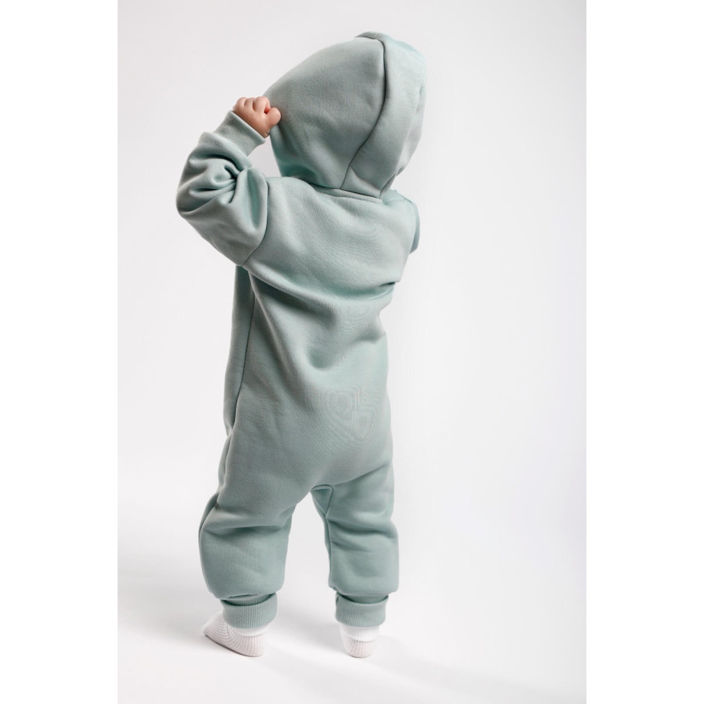 Комбинезон утепленный из футера "Cotton", Ментол 