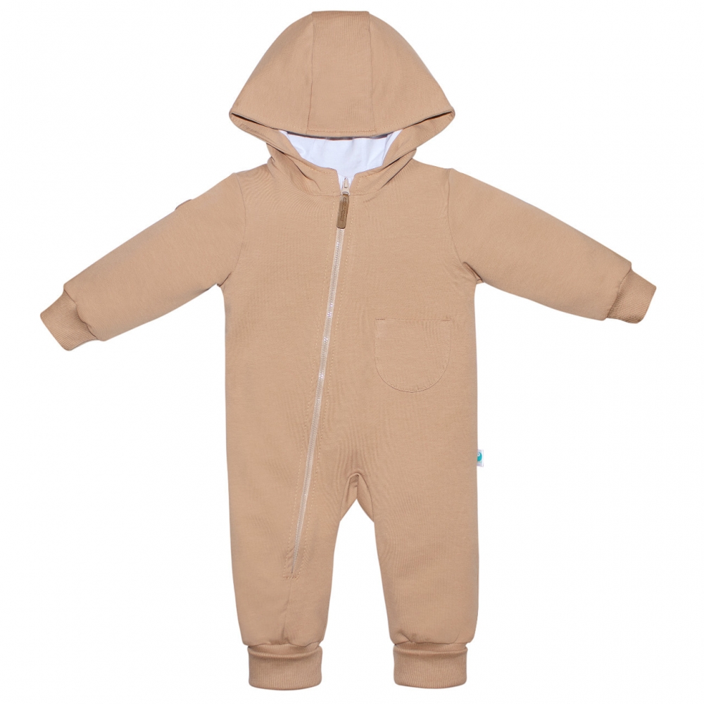 Комбинезон из облегченного футера, Бежевый