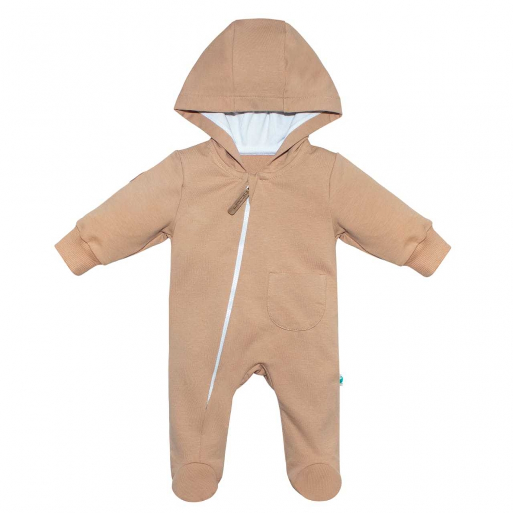 Комбинезон из облегченного футера, Бежевый