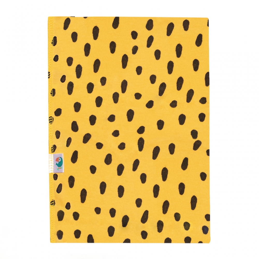 Трикотажная пеленка, Желтая в крапинку