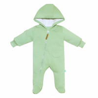 Комбинезон утепленный из футера "Cotton", Зеленое яблоко
