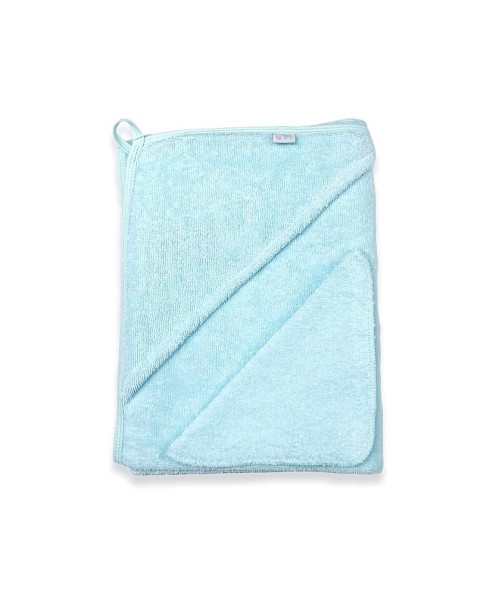 Махровое полотенце с уголком + платочек, Ментол