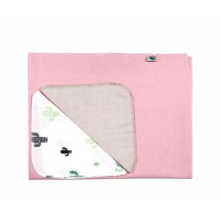 Комплект фланелевая пеленка + 2 платочка, Пудра