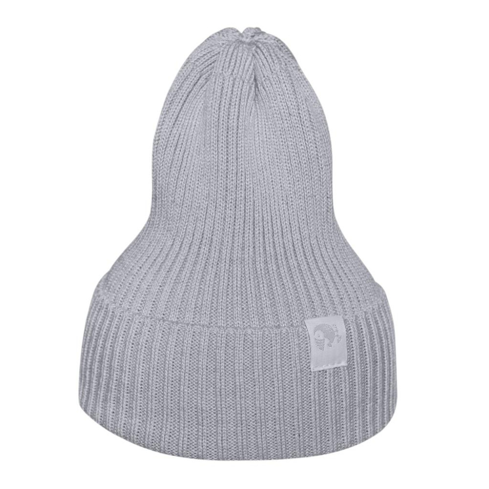 Вязаная шапочка для малыша Simple, Серая