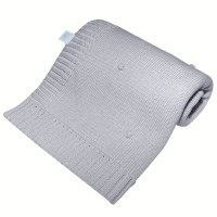 Вязаный плед для новорожденного "Bubbles", Серый