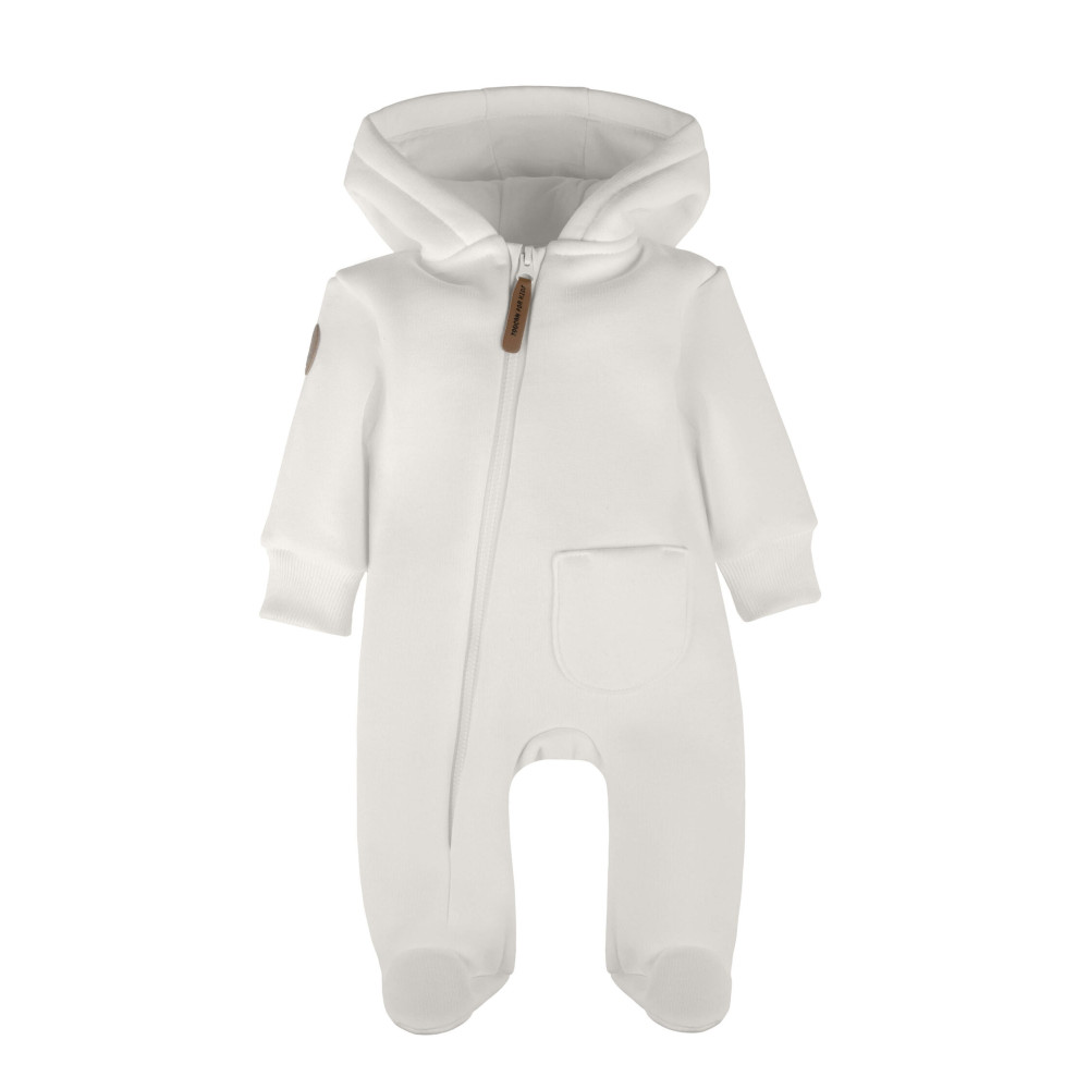 Комбинезон утепленный из футера "Cotton", Экрю 