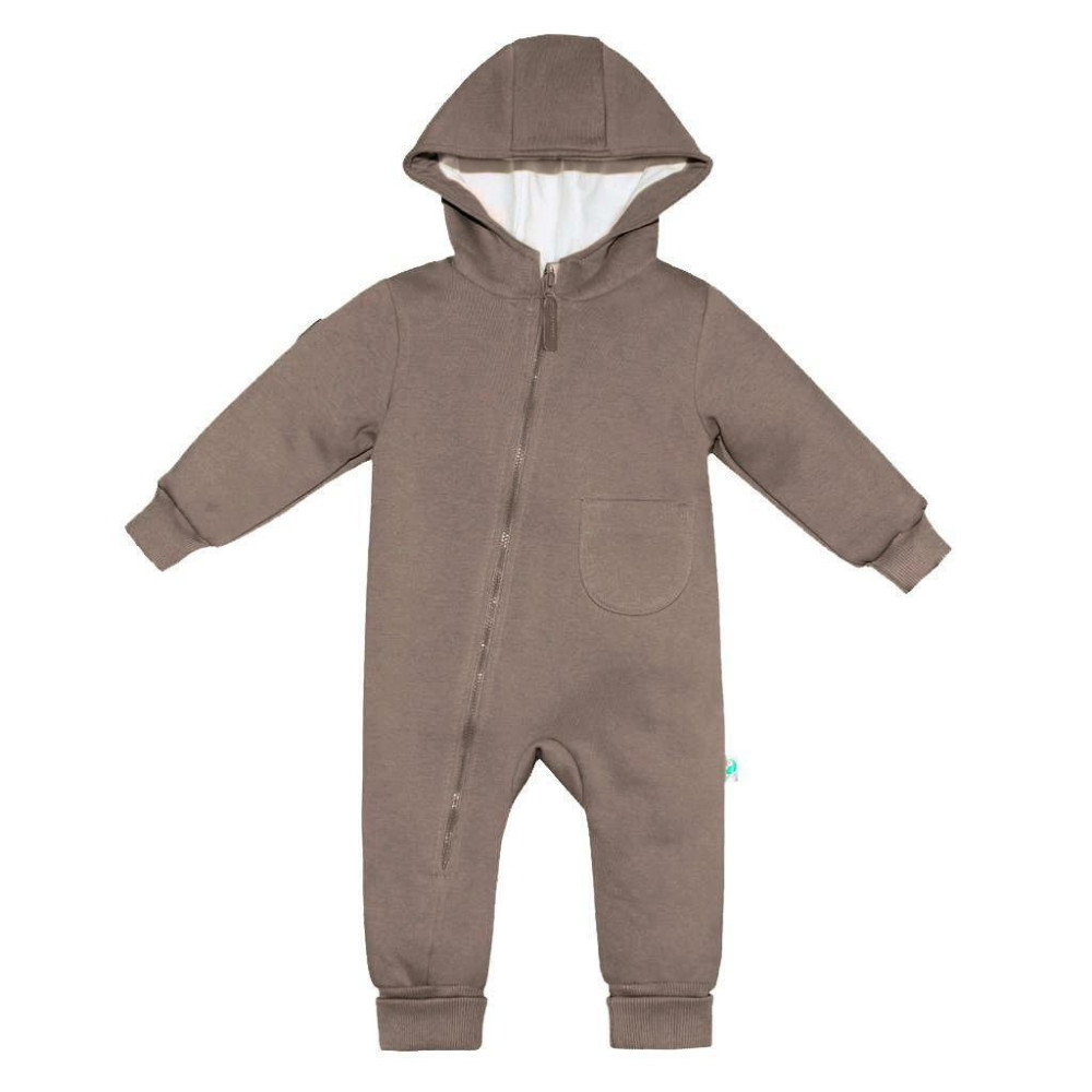 Комбинезон утепленный из футера "Cotton", Шоколад