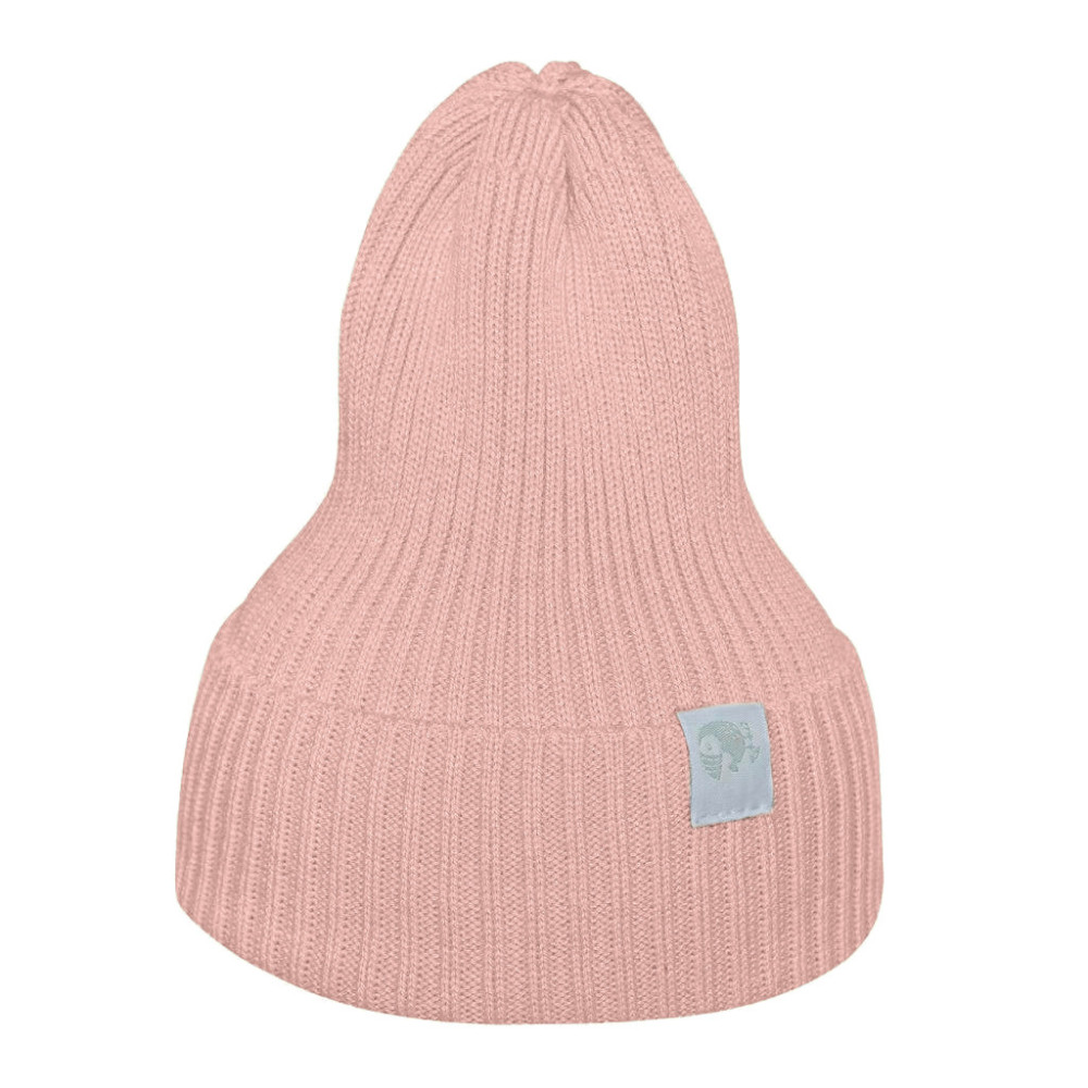 Вязаная шапочка для малыша Simple, Пудра
