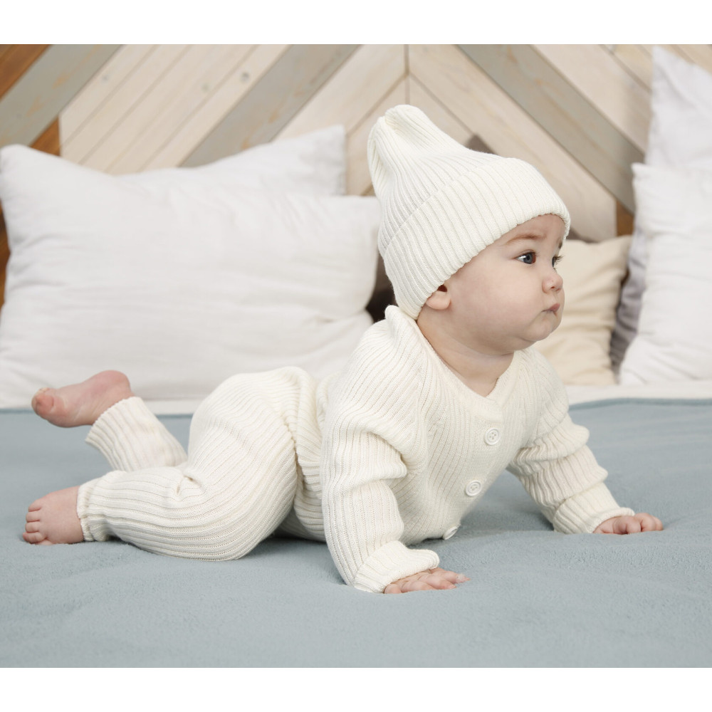 Вязаный комбинезон Simple, Экрю