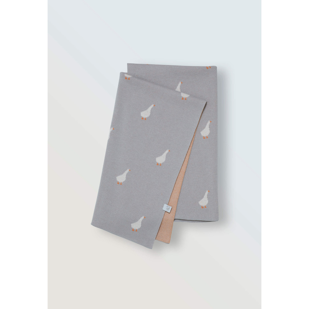 Вязаный плед "Simple", Гуси