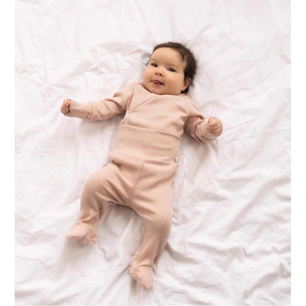 Комплект из 7 предметов в рубчик,  Светлая пудра