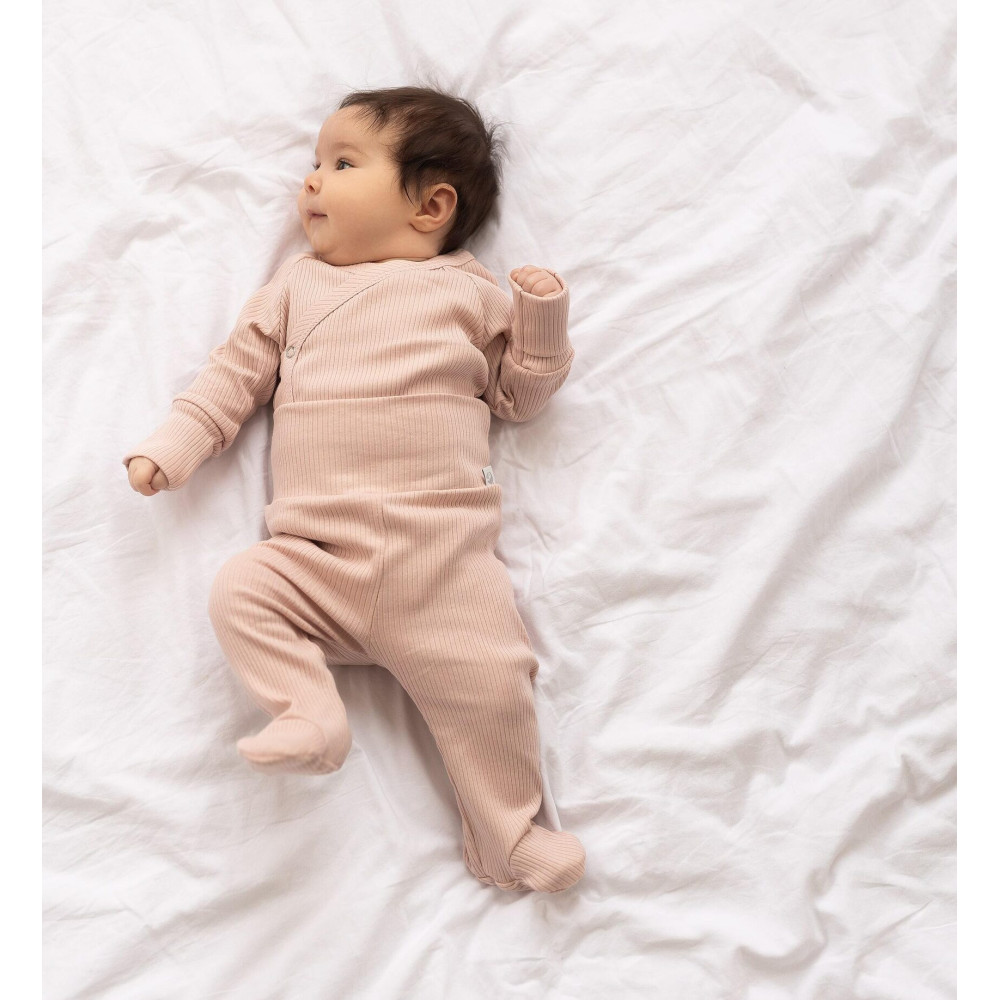 Комплект из 7 предметов в рубчик,  Светлая пудра