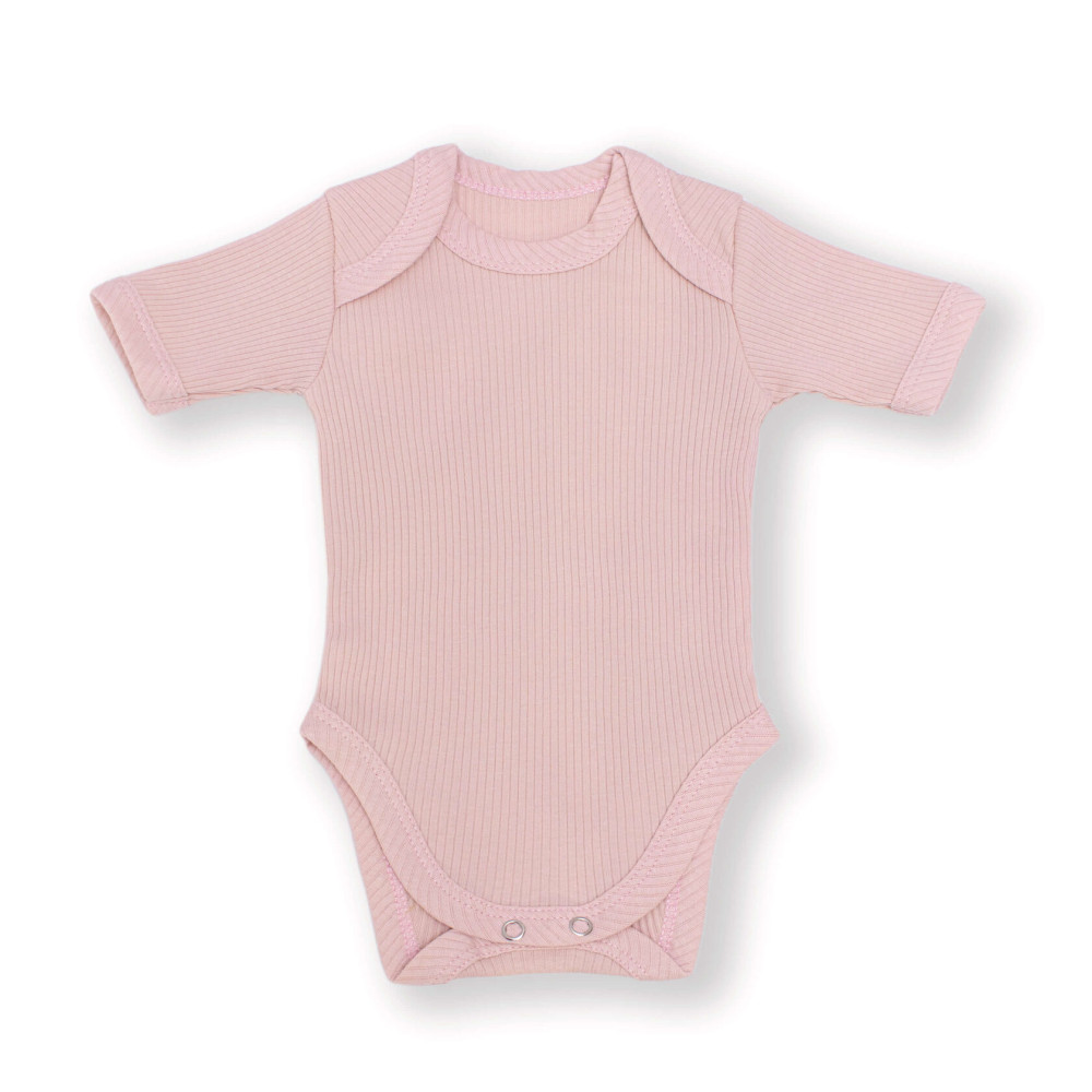 Комплект из 7 предметов в рубчик,  Светлая пудра