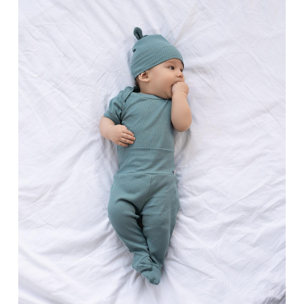 Комплект из 7 предметов в рубчик,  Серо-голубой