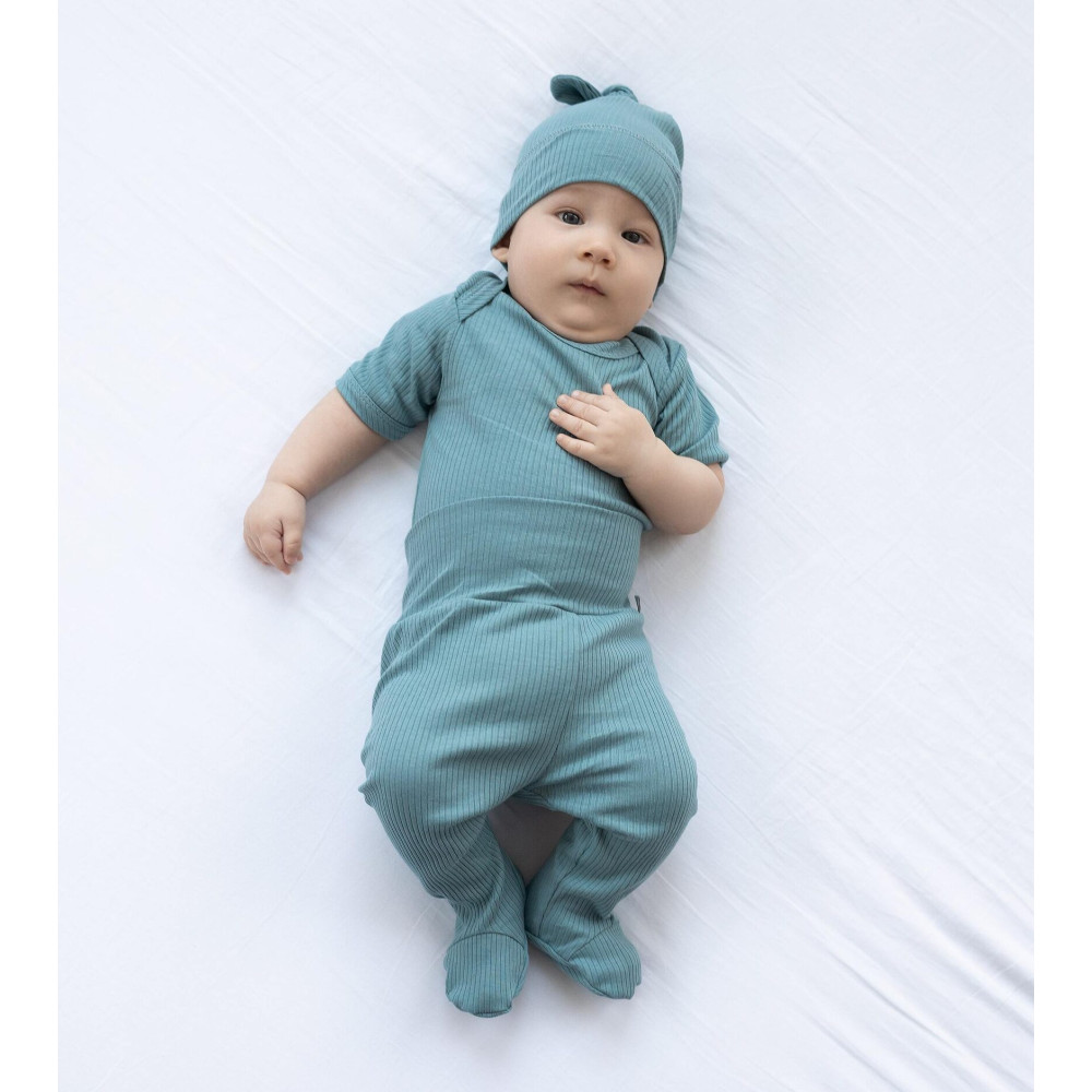 Комплект из 7 предметов в рубчик,  Серо-голубой