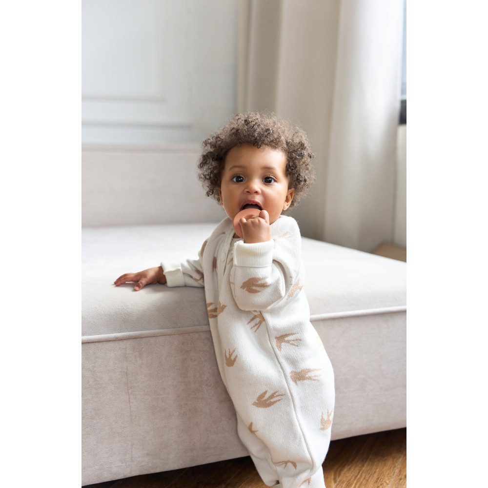 Вязаный комбинезон для малыша, Ласточки 