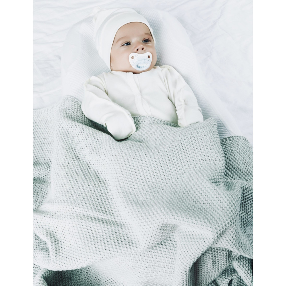 Вязаный плед "Mosaic", Перламутр