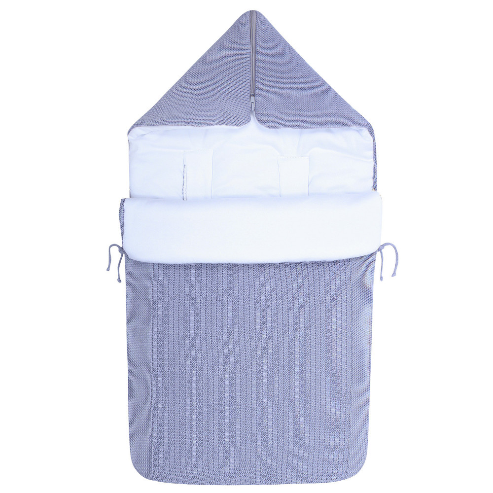 Вязаный конверт Mosaic, Стальной