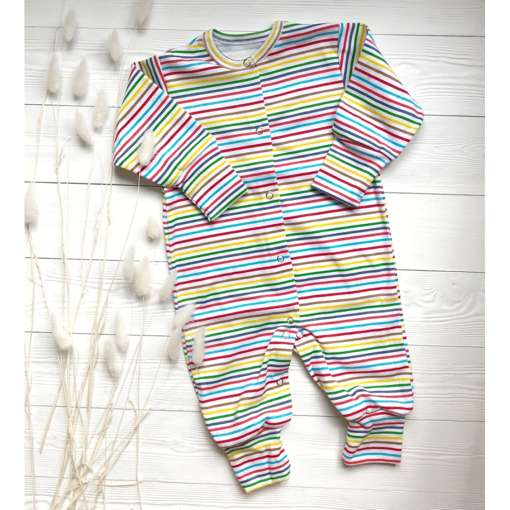 Комбинезон на манжетах "Cotton", Полоска