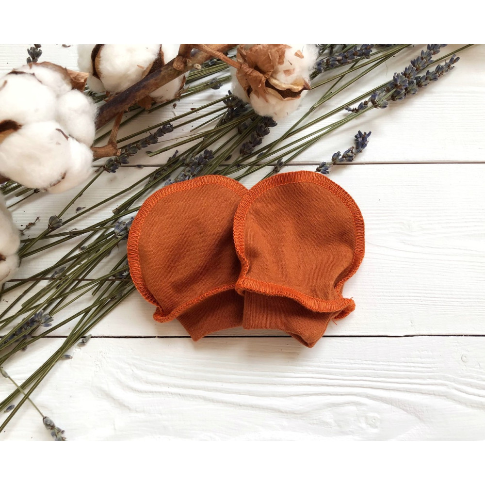 Рукавички-антицарапки "Cotton", Охра