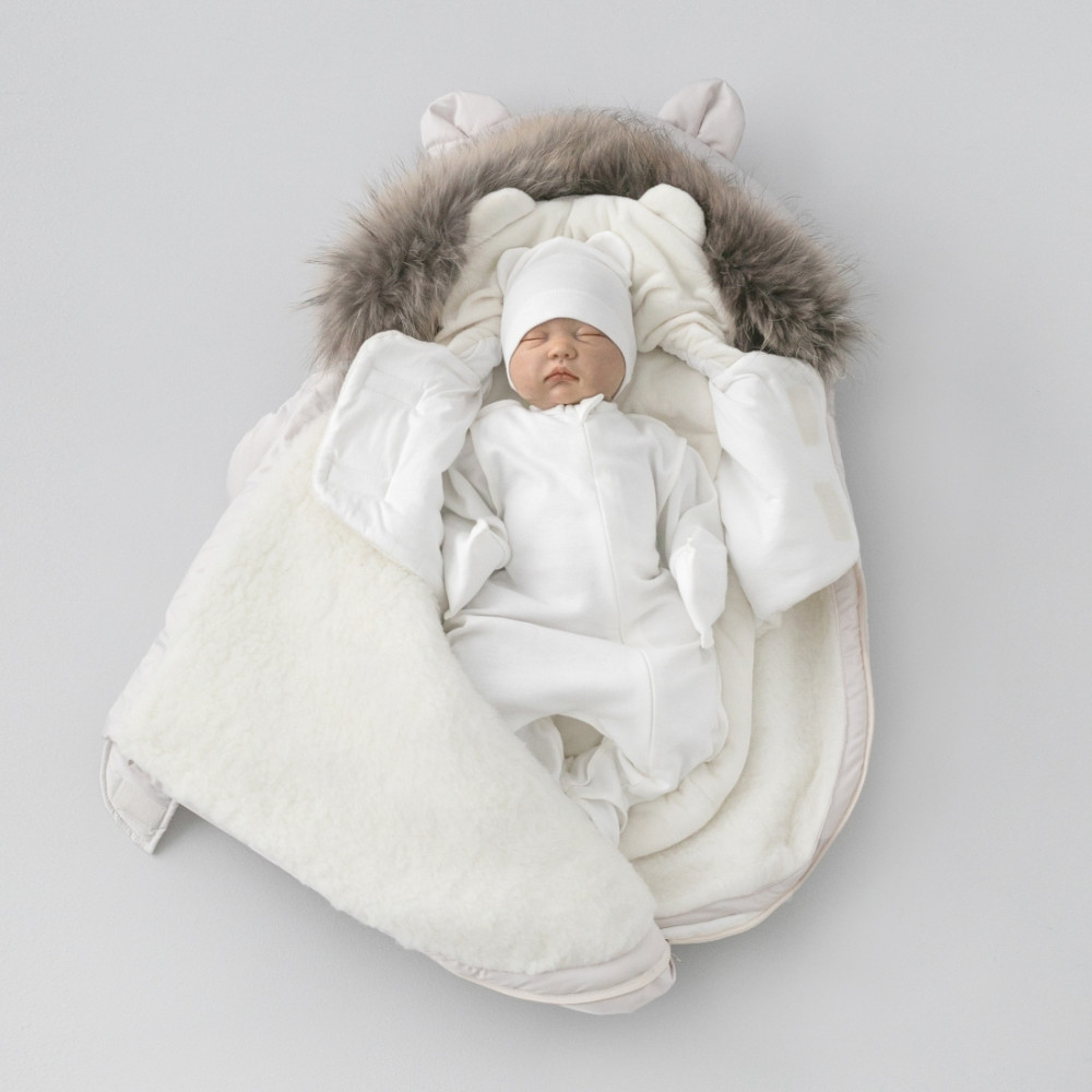 Зимний комплект на выписку "Орсетто", Молоко