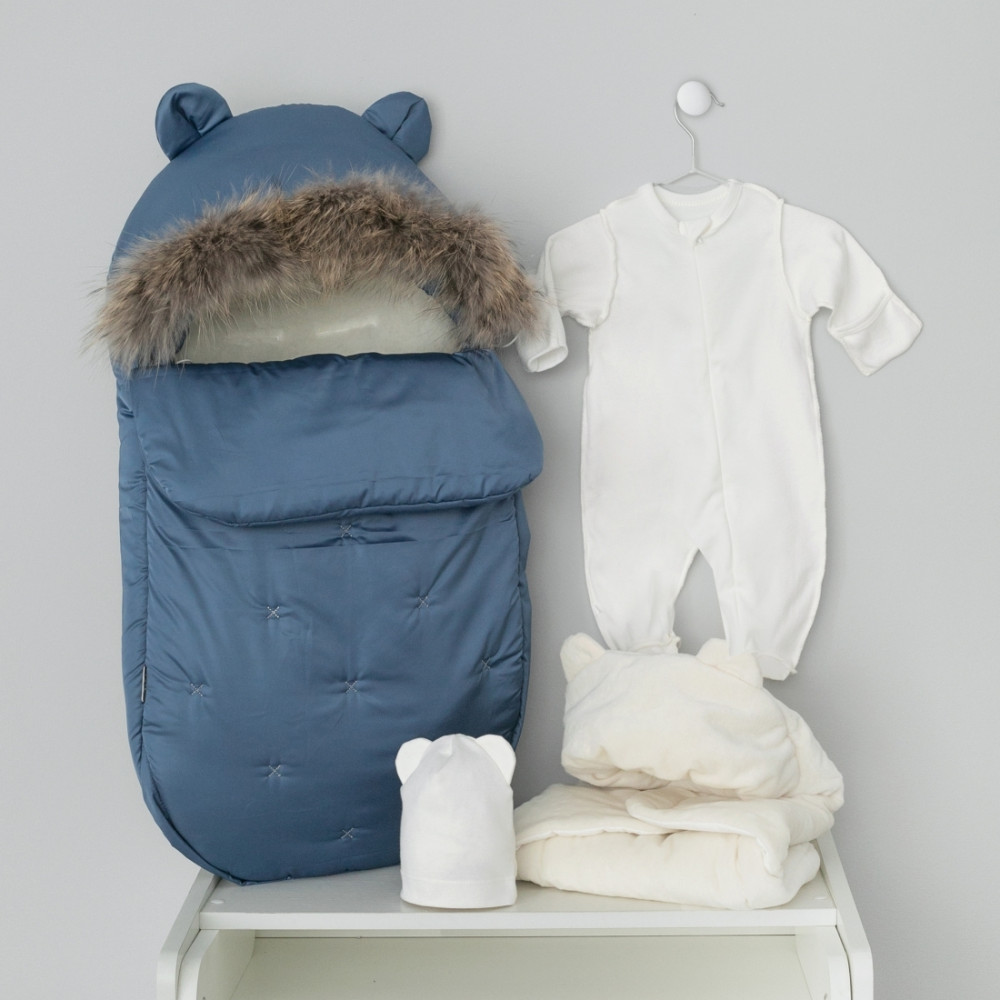 Зимний комплект на выписку "Орсетто", Синий