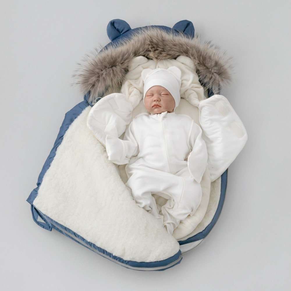 Зимний комплект на выписку "Орсетто", Синий