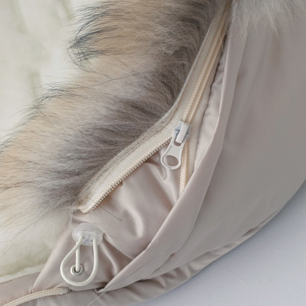 Зимний комплект на выписку "Орсетто", Капучино