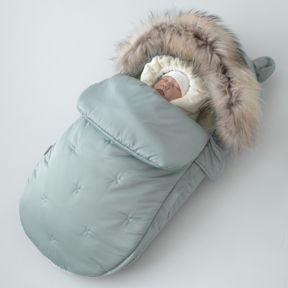 Зимний комплект на выписку "Орсетто", Мятный