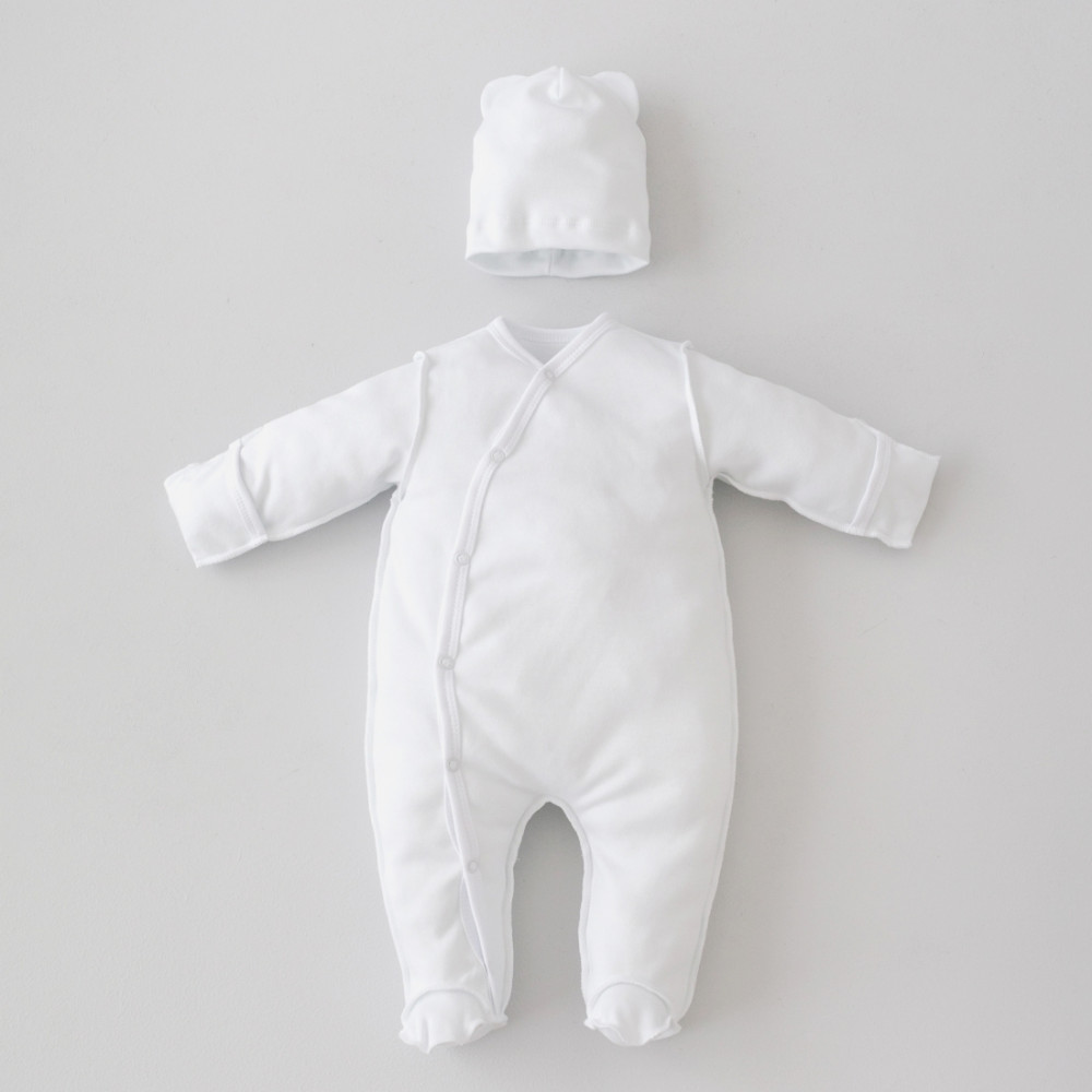 Зимний комплект на выписку 5 предметов "Медвежонок", Сахар