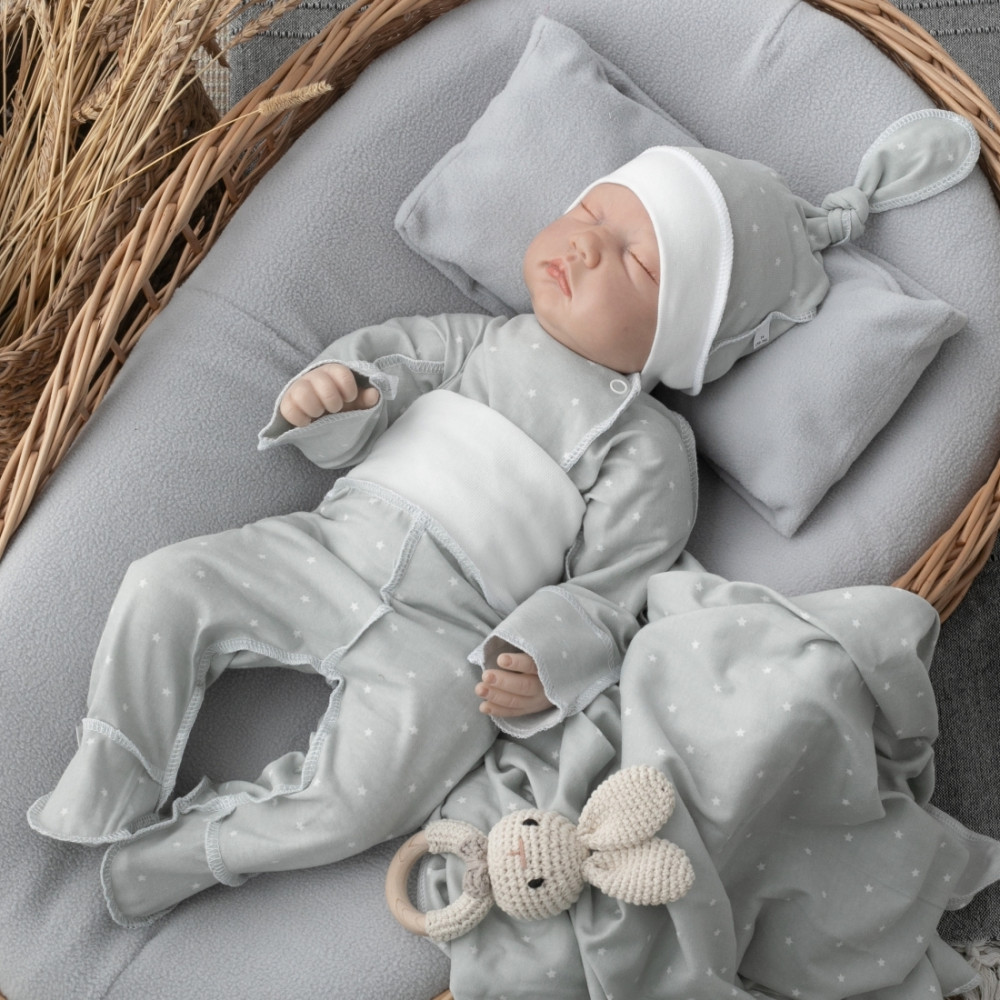 Комплект  на выписку из 7 предметов, Звездочки