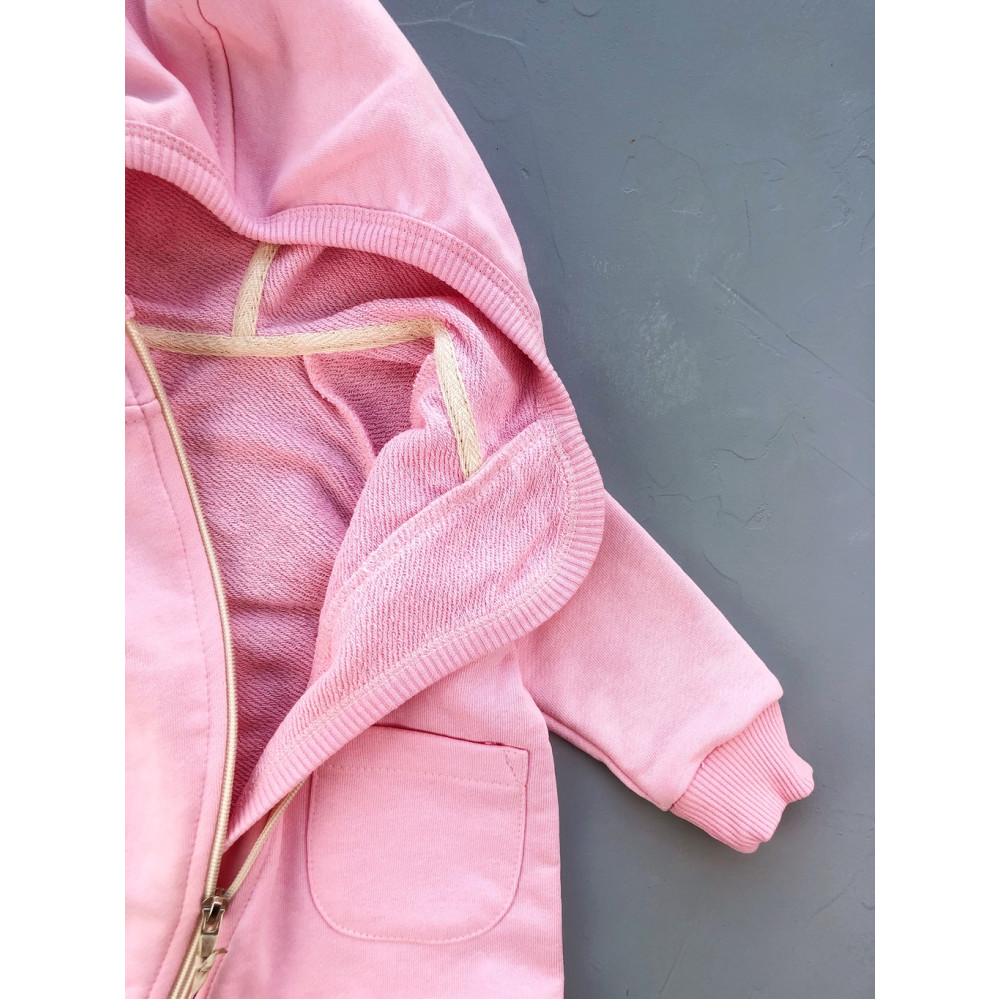 Комбинезон из футера, Розовый